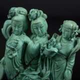 20th century turquoise carving three beautiful women - Foto 4