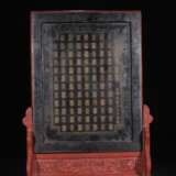 Qing Dynasty Qianlong character story lacquer Plug-in screen - photo 8
