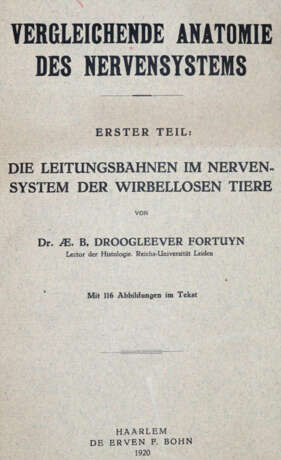 Droogleever Fortuyn, A.B. u. C.U.Ariens Kappers. - photo 1