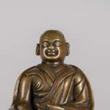 14th Century Tibetan Bronze Lama Buddha Statue - фото 2