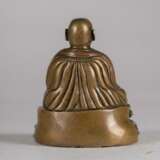 14th Century Tibetan Bronze Lama Buddha Statue - Foto 4