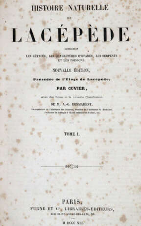 Lacépède, B.G.E.de. - photo 1