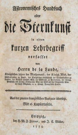 Lalande, J.J.L.de. - photo 1