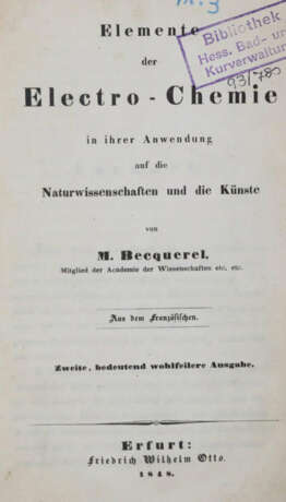 Becquerel, (A.C.). - photo 1