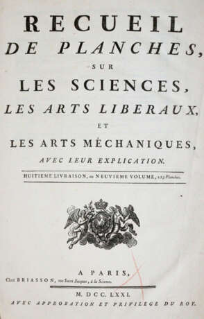 Diderot, D. u. J.d'Alembert. - фото 1 Diderot, D. u. J.d'Alembert. - фото 1