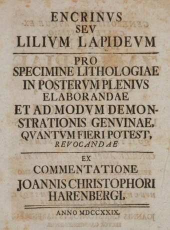 Harenberg, Johann Christoph. - photo 1 Harenberg, Johann Christoph. - photo 1