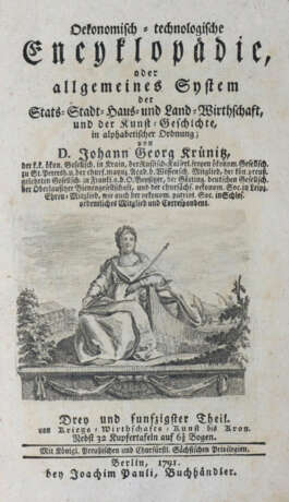 Krünitz, J.G. - фото 1 Krünitz, J.G. - фото 1