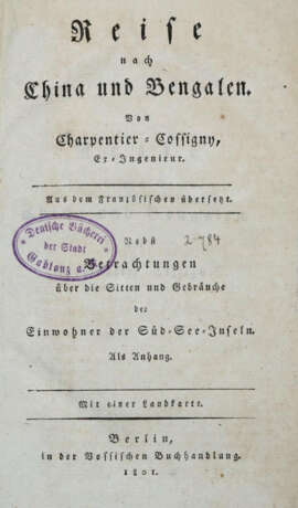 Charpentier-Cossigny, (J.F.). - photo 1