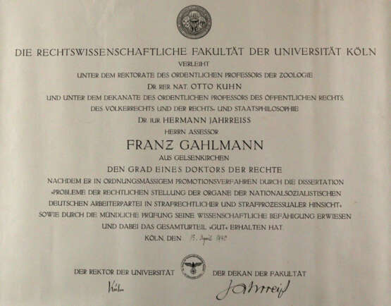 Jahrreiß, Hermann - photo 1 Jahrreiß, Hermann - photo 1