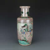 Colorful glazed character story porcelain bottle in the Qing Dynasty - Foto 1