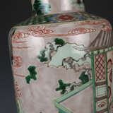 Colorful glazed character story porcelain bottle in the Qing Dynasty - фото 10