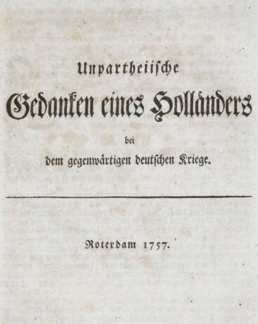 Unpartheiische Gedanken - photo 1