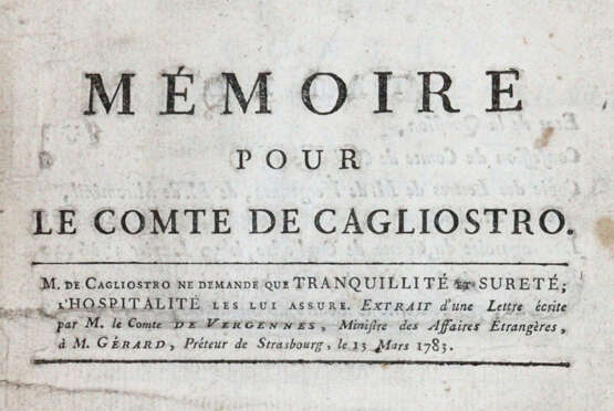 Cagliostro, A. - фото 1 Cagliostro, A. - фото 1