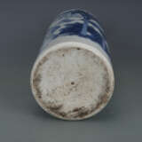 Qing Dynasty Blue and White Porcelain Character Story Bottle - фото 11