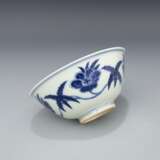 Ming Dynasty Blue and white Sunflower pattern tea bowl - Foto 7