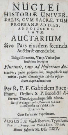 Bucelinus, G. - photo 1 Bucelinus, G. - photo 1