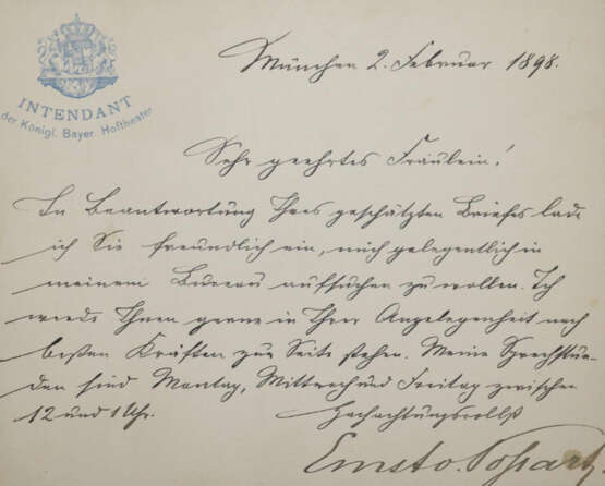 Possart, Ernst Ritter von, - Foto 1 Possart, Ernst Ritter von, - Foto 1