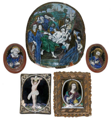 5 Maleremaille mit christlichen Darstellungen - photo 1 5 Maleremaille mit christlichen Darstellungen - photo 1