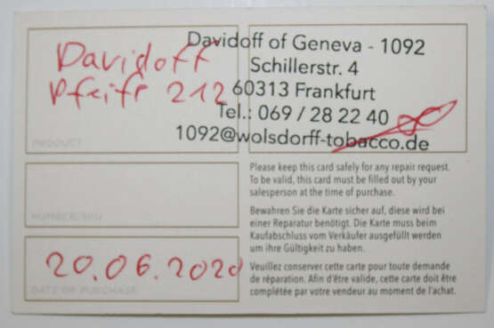 Davidoff Pfeife - фото 2