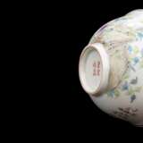 Qing Dynasty hand-painted pastel glaze flower and bird pattern tea bowl - Foto 11