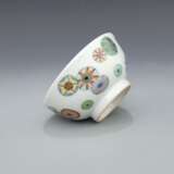 Qing Dynasty color glaze pattern tea bowl - фото 6
