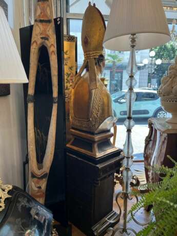 Late 17th Century Reliquary Bust of a Bishop in Gilded Wood Lacquered wood 17th century - photo 3