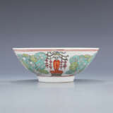 Qing Dynasty Pastel painting Chinese cabbage Big bowl - Foto 2