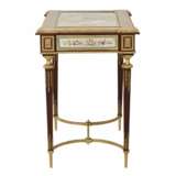 MAGNIFIQUE PETITE TABLE DE DAME AVEC PANNEAUX EN PORCELAINE DANS LE STYLE D&rsquo;ADAM WEISWEILER FRANCE DEUXI&Egrave;ME MOITI&Eacute; DU XIXe SI&Egrave;CLE Porcelain Hand Painted Gilding Napoleon III 19th century - Foto 5