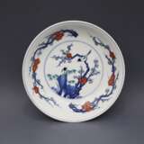 Qing Dynasty Blue and white Magpie plate - Foto 3