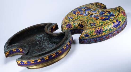 Qing Dynasty cloisonne bronze box - Foto 2