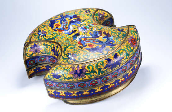 Qing Dynasty cloisonne bronze box - photo 7
