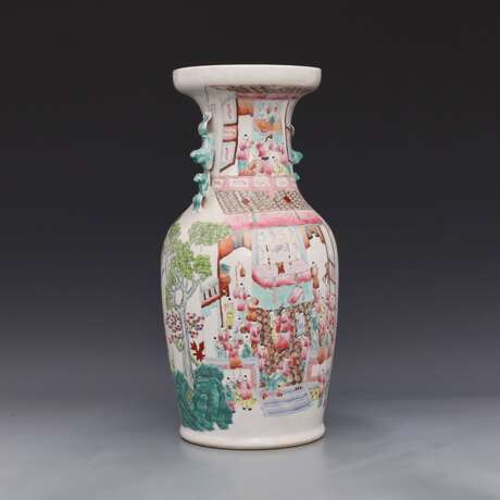Qing Dynasty painting One hundred children Binaural vase - фото 5