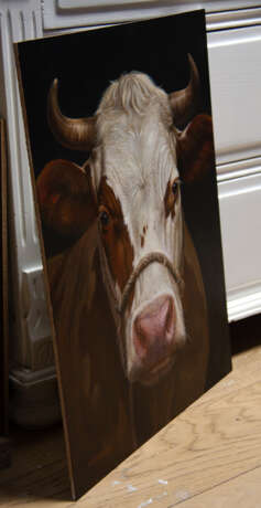 Red Lady Bois naturel Peinture à l'huile Realisme Les Pays-Bas 2025 - photo 4