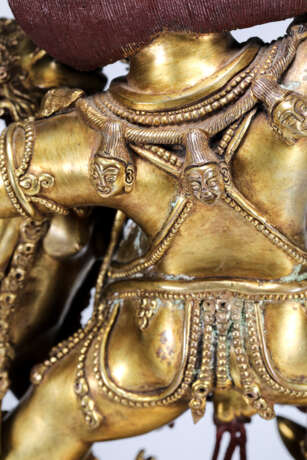 Tibetan Buddhist statues Gilt Bronze Guardian God - Foto 6