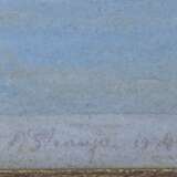 In the winter Black pencil watercolor Early 20th century - photo 2