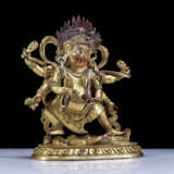 17th century Tibetan Tantric copper gilt Buddha statue - Foto 4