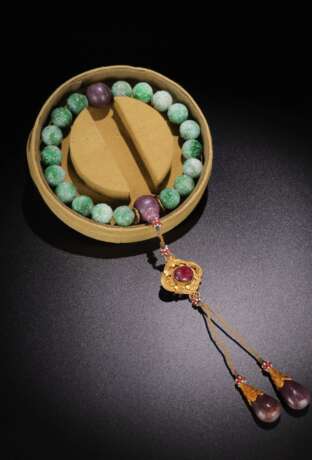Qing Dynasty Emerald bracelet - фото 3