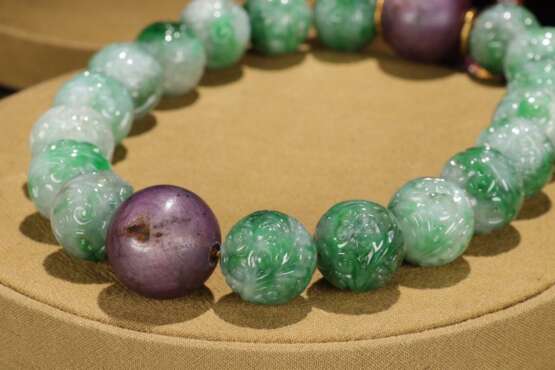 Qing Dynasty Emerald bracelet - фото 8