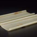 Qing Dynasty Hetian jade Text a pair of jade cards - photo 9