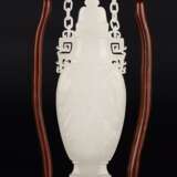 Qing Dynasty Hetian white jade carving hanging bottle - photo 2
