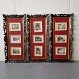 Trois grands cadres photo Bois naturel Design of 50-60’s Mid-20th century - photo 2