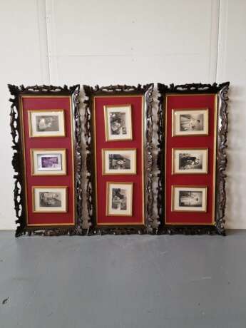 Trois grands cadres photo Bois naturel Design of 50-60’s Mid-20th century - photo 2 Trois grands cadres photo Bois naturel Design of 50-60’s Mid-20th century - photo 2