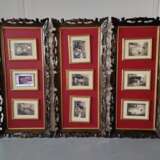 Trois grands cadres photo Bois naturel Design of 50-60’s Mid-20th century - photo 3