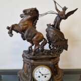 Horloge avec figures de chevaux Métal Early 20th century - photo 4