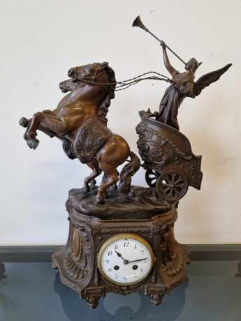 Horloge avec figures de chevaux Metall Early 20th century - Foto 4 Horloge avec figures de chevaux Metall Early 20th century - Foto 4