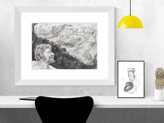 Цена подвига. Геракл уголь портрет уголь Néoréalisme Античная мифология Москва 2024 - photo 2