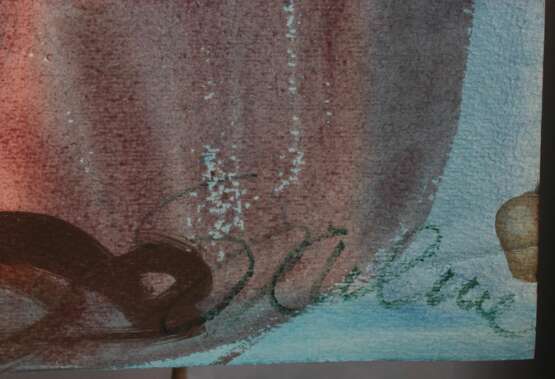 Peinture recto verso Choeur de deux personnages watercolor Mid-20th century - photo 2 Peinture recto verso Choeur de deux personnages watercolor Mid-20th century - photo 2