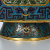 A pair of cloisonne square copper bottles in the Qing Dynasty - Foto 2
