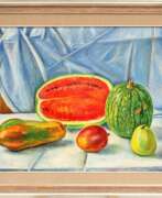 Aperçu. Nature morte &agrave; la past&egrave;que et &agrave; la papaye 