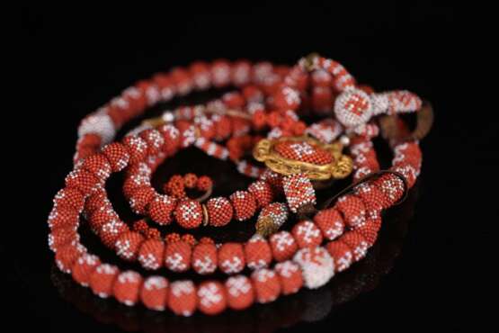 One piece Qing Dynasty Red Coral necklace - фото 3